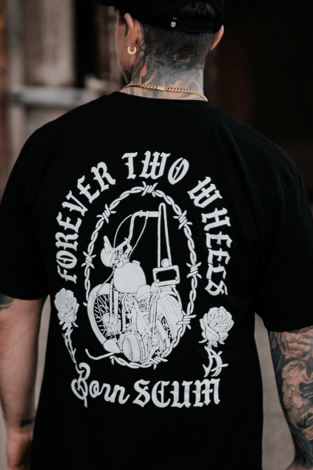 CHOPPER ROSE T - SHIRT - Born Scum