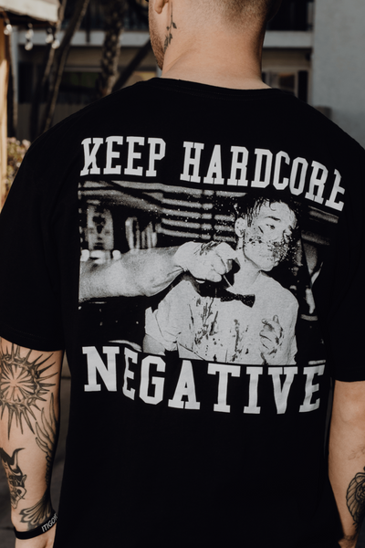 KEEP HARDCORE NEGATIVE T - SHIRT - Born Scum