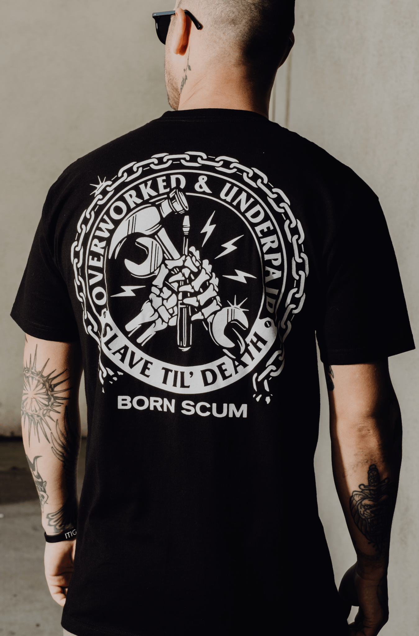 OVERWORKED T - SHIRT - Born Scum